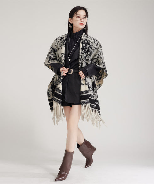 Ink Jacquard Stole